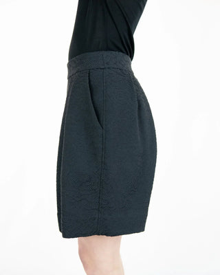 ANTILI - hoch taillierte Bermuda aus Jacquard | Circular Fabric Standard | Made in Berlin