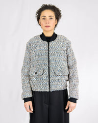 COCO Women's Blouson Jacket – sporty-feminine, deadstock material, back pleat — Ansicht 7