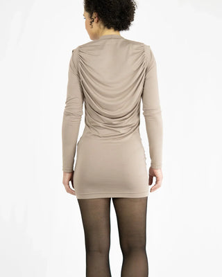 SOULAGE - Draped long shirt made of Tencel jersey | Waterfall look | Made in Berlin