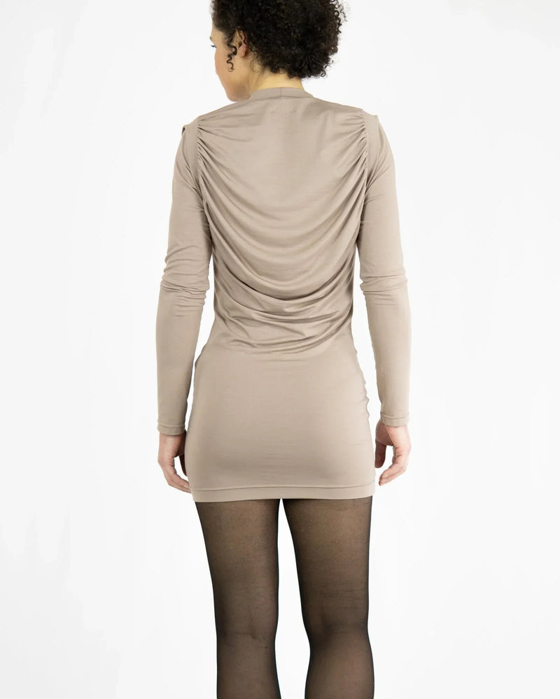 SOULAGE Draped Tencel Jersey Longline Top | Waterfall Style | Made in Berlin — Ansicht 9