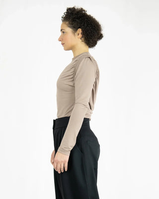 SOULAGE - Draped long shirt made of Tencel jersey | Waterfall look | Made in Berlin