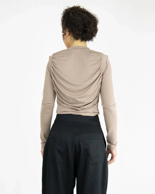SOULAGE - Draped long shirt made of Tencel jersey | Waterfall look | Made in Berlin