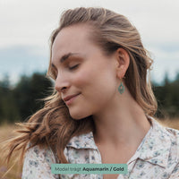 Mindful Mini Wooden Drop Earrings – feather-light, delicate, hypoallergenic — Ansicht 18