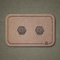 Wooden Stud Earrings Hexagon N°2 | FEINFORMART