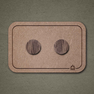 Ohrstecker aus Holz | Eiche geräuchert