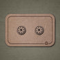 Wooden Stud Earrings Sun Star – FEINFORMART Handmade