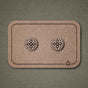 Wooden Stud Earrings Mandala N°2 – Handmade