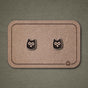 Wooden Owl Stud Earrings | FEINFORMART