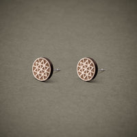 Wooden Star Stud Earrings N°2 – Handmade — Ansicht 2