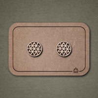 Wooden Star Stud Earrings N°2 – Handmade — Ansicht 1