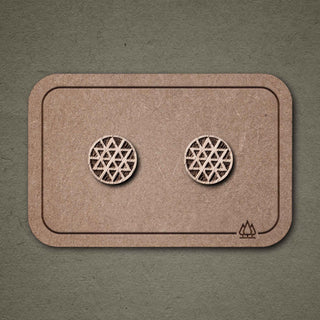 Ohrstecker aus Holz | Stern N°2