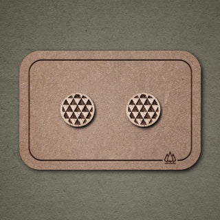 Ohrstecker aus Holz | Dreieck