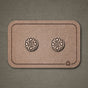 Wooden Stud Earrings Mandala N°3 – handcrafted