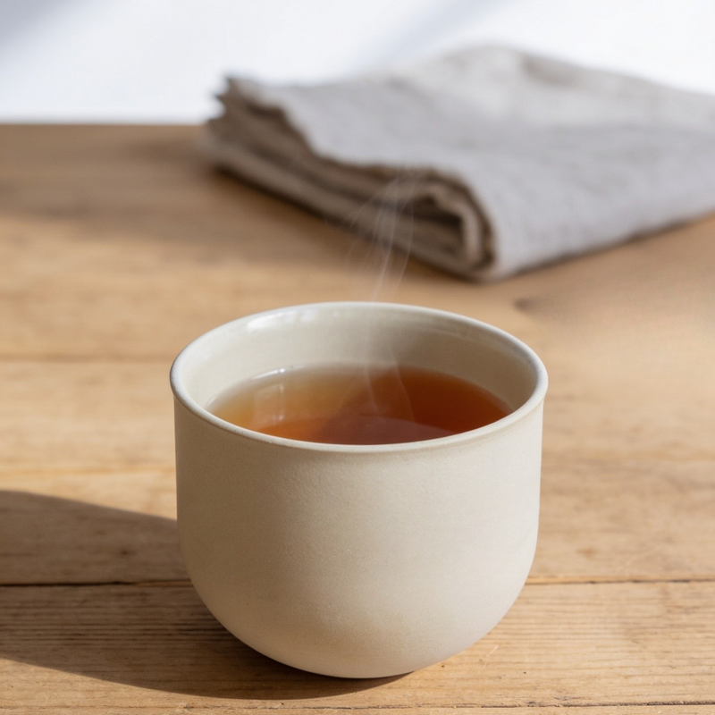 Ocha Teetasse Beige handgefertigt Keramik 325 ml — Ansicht 6