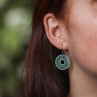 Spirit wooden earrings – feather-light, delicate, hypoallergenic — Ansicht 7