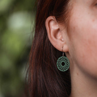 „Spirit“ Ohrhänger aus Holz – federleicht | filigran | antiallergen