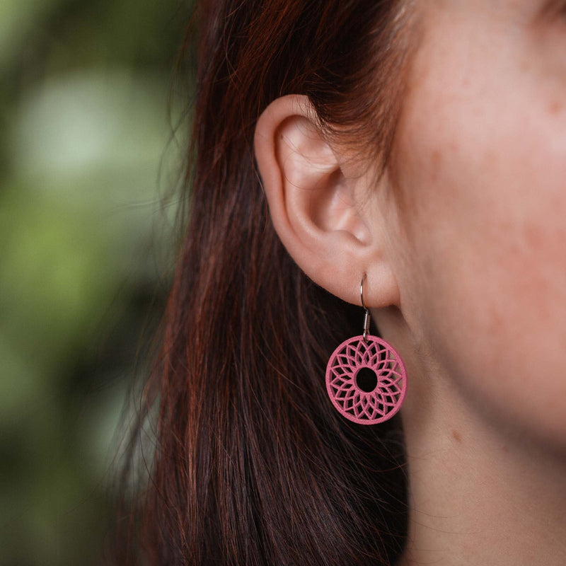Spirit wooden earrings – feather-light, delicate, hypoallergenic — Ansicht 32