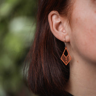 „Tribe“ Ohrhänger aus Holz – federleicht | filigran | antiallergen