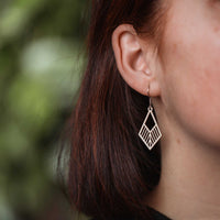Tribe Wooden Drop Earrings – feather-light, delicate, hypoallergenic — Ansicht 17