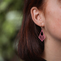 Tribe Wooden Drop Earrings – feather-light, delicate, hypoallergenic — Ansicht 32
