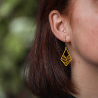Tribe Wooden Drop Earrings – feather-light, delicate, hypoallergenic — Ansicht 27