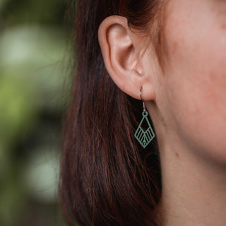 „Tribe mini“ Ohrhänger aus Holz – federleicht | filigran | antiallergen