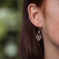 Tribe mini wooden earrings – feather-light, delicate, hypoallergenic — Ansicht 22