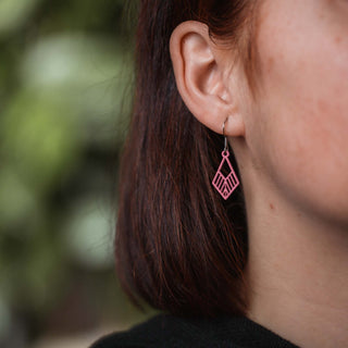 „Tribe mini“ Ohrhänger aus Holz – federleicht | filigran | antiallergen