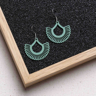 „Boho“ Ohrhänger aus Holz – federleicht | filigran | antiallergen