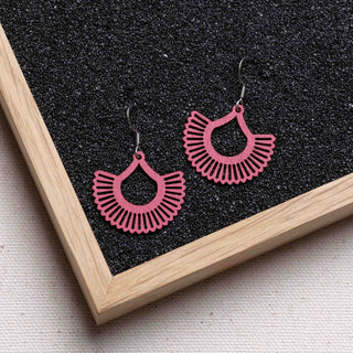 „Boho“ Ohrhänger aus Holz – federleicht | filigran | antiallergen