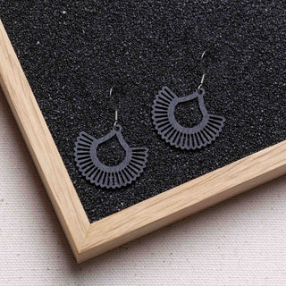 „Boho“ Ohrhänger aus Holz – federleicht | filigran | antiallergen