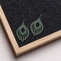 "Mindful" Wooden Drop Earrings - Featherlight, Delicate, Hypoallergenic