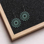 Flower Wooden Drop Earrings – feather-light, delicate, hypoallergenic
