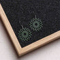 Flower Wooden Drop Earrings – feather-light, delicate, hypoallergenic