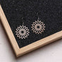 Flower Wooden Drop Earrings – feather-light, delicate, hypoallergenic