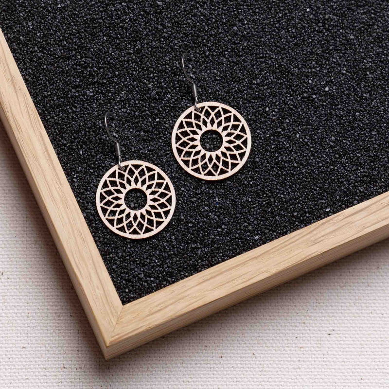 Spirit wooden earrings – feather-light, delicate, hypoallergenic — Ansicht 16