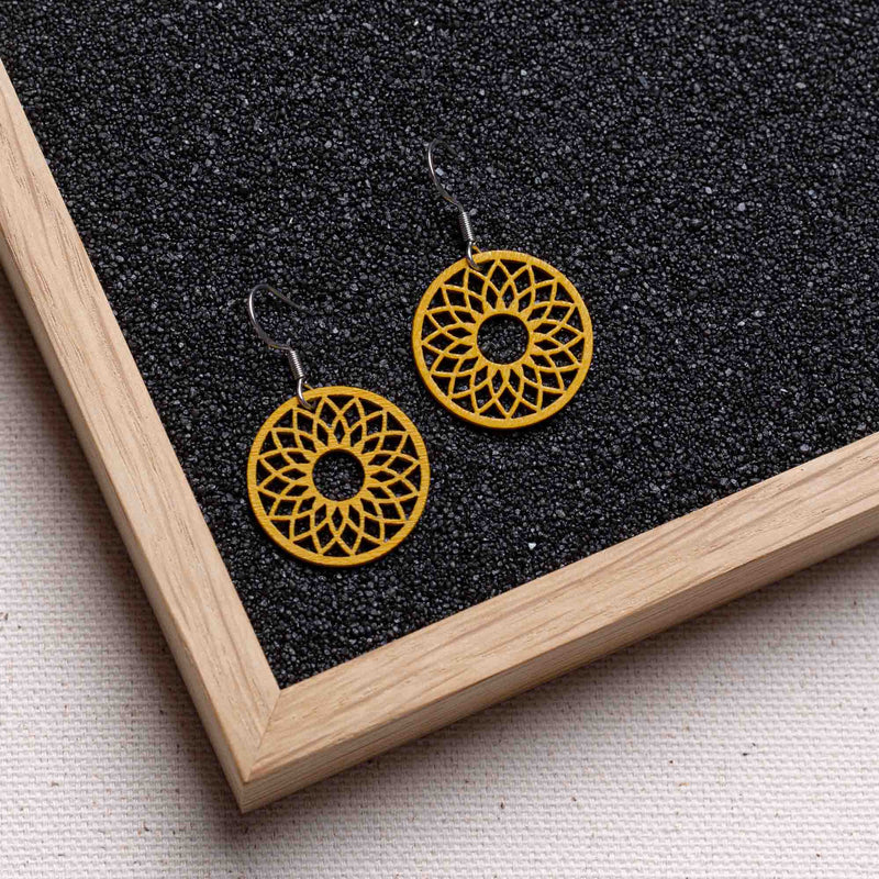 Spirit wooden earrings – feather-light, delicate, hypoallergenic — Ansicht 26