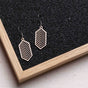 "Geometric" wooden earrings – feather-light, delicate, hypoallergenic