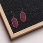 "Geometric" wooden earrings – feather-light, delicate, hypoallergenic