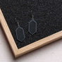 "Geometric" wooden earrings – feather-light, delicate, hypoallergenic