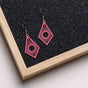 "Sunrise" Wooden Drop Earrings - feather-light, delicate, anti-allergenic