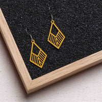 Tribe Wooden Drop Earrings – feather-light, delicate, hypoallergenic — Ansicht 26