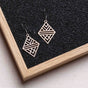 Tribal Echo Wooden Drop Earrings – feather-light, delicate, hypoallergenic