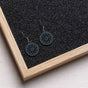 "Sunwheel" Wooden Drop Earrings – feathery light, delicate, hypoallergenic