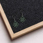 Flower mini wooden earrings - feather-light & anti-allergenic stainless steel studs