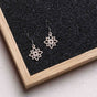Flower mini wooden earrings - feather-light & anti-allergenic stainless steel studs