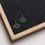 Flower Lotus Wooden Drop Earrings – feather-light and anti-allergenic
