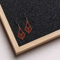 Tribe mini wooden earrings – feather-light, delicate, hypoallergenic — Ansicht 11
