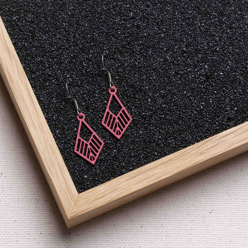 Tribe mini wooden earrings – feather-light, delicate, hypoallergenic — FEINFORMART