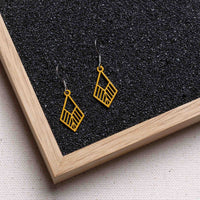 Tribe mini wooden earrings – feather-light, delicate, hypoallergenic — Ansicht 26